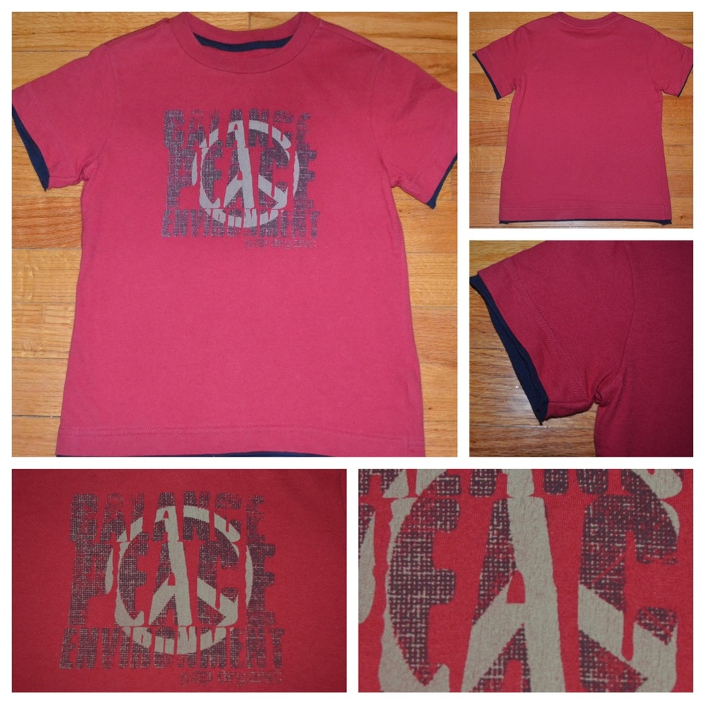 Youth boys GAP Kids Factory organic short-sleeve graphic tee, size XS (4-5)